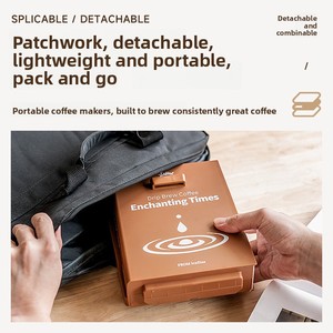 เครื่องชงกาแฟดริปแบบพับได้ขนาดกะทัดรัด พกพาสะดวก สำหรับการเดินทางกลางแจ้งและเป็นของขวัญ - Product Image 4