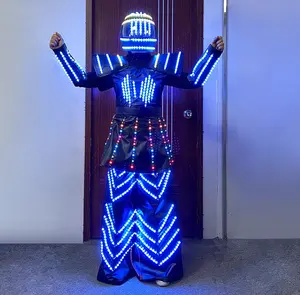 Customized Performance Props Robot Led Costume Party/led Robot Costume/giant Robot Costume For Party