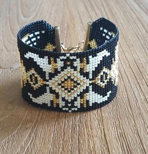 Handmade <b>Bracelet</b>, Wide <b>Bracelet</b>, <b>Beaded</b> <b>Bracelet</b> - Product Image 1