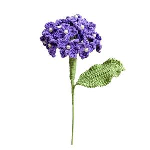 Flor simulada bordada a mano con hilo tejido, ramo de flores para decoración del hogar, regalos de boda y festivos, flores tejidas. - Product Image 5