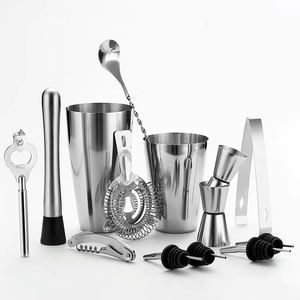 Wuyi Camol Factory 14 piezas Mixology <span class=keywords><strong>Bartender</strong></span> Kit Barware herramientas Barra de acero inoxidable <span class=keywords><strong>accesorios</strong></span> <span class=keywords><strong>para</strong></span> mezclar bebidas Shaker - Product Image 2