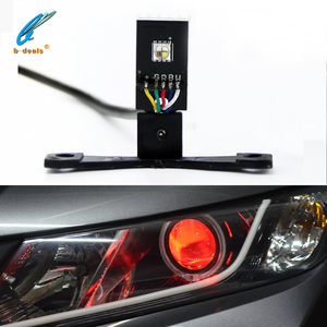 B-deals Lentille universelle pour tous les projecteurs, contrôle par application, LED Devil/Demon Eyes RGBW, nouveau phare de voiture automatique, rénovation - Product Image 3