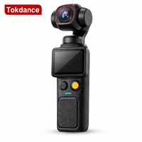 Caméra de vlog de poche 4K avec suivi automatique du visage et stabilisateur portable rotatif à 330 degrés pour la création de contenu de voyage
