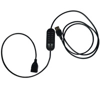 Câble de contrôle de la vitesse à 5 niveaux pour ventilateur de plafond USB, interrupteur intelligent de réglage de la vitesse pour moustiquaire.