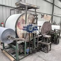 Machine de teinture par immersion et de fabrication de papier crépon coloré de 1092 mm pour la production de papier de soie décoratif de haute valeur