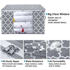 Sac de rangement pliable pour couettes, oreillers, couvertures et literie – Idéal pour les couettes King/Queen – Vente en gros - Product Image 3