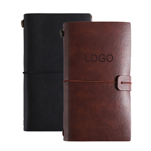 Bloc de notas de viaje diario con banda elástica 100 hojas organizador de cuaderno de cuero Pu estilo de almohadilla legal impresa - Product Image 1