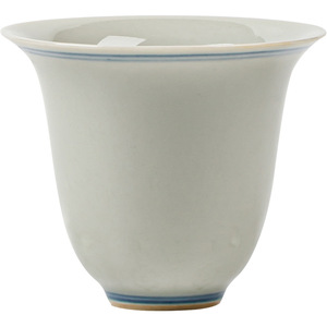 Guanlan Ice Terrace Glazed Ceramic <b>Teacup</b> Double Line Hanyuan Cup Porcelain Kung Fu Tea Set Retro Single Cup - Product Image 5