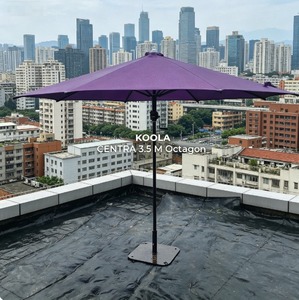 11.5 ft Outdoor Commercial <b>Umbrella</b> Heavy Duty Steel Frame Patio Parasol Waterproof UV Resistant Bistro - Product Image 1