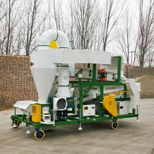 Máquina combinada de limpeza de sementes de milho com separador de gravidade, máquina de limpeza e processamento de sementes de girassol