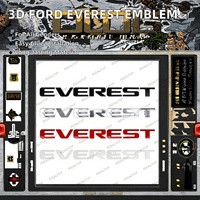Emblema Deportivo 3D ABS para Capó de Auto, Letras Adhesivas para Everest/Ranger, Cromado, Rojo, Blanco, Negro Mate, Estilo Exterior