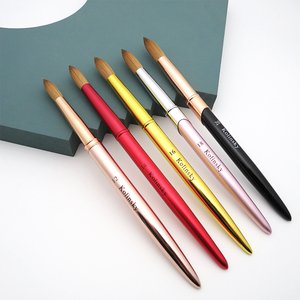 MBA <strong>Beautiful</strong> Premium Kolinsky Acrylic <strong>Nail</strong> <strong>Brush</strong> With Nonpolishing Aluminium Handle - Product Image 1