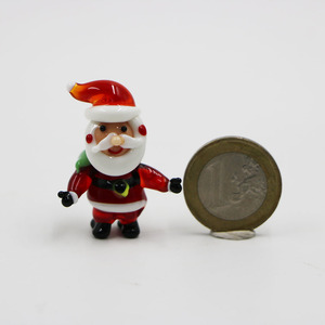 Figura de Papá Noel de Cristal para Navidad, Estatua con Bolsa de Regalo, Adorno Decorativo para el Hogar - Product Image 4