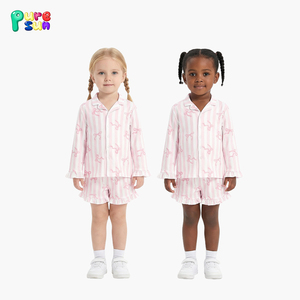 Puresun <span class=keywords><strong>Camicia</strong></span> <span class=keywords><strong>da</strong></span> <span class=keywords><strong>Notte</strong></span> Estiva per Ragazze in Bambù e <span class=keywords><strong>Cotone</strong></span> Organico 100% Stampato Personalizzato - Product Image 1