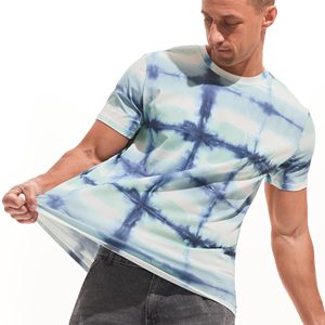 เสื้อยืดผู้ชายขายดีประจำปี 2024 ผ้าฝ้าย 100% ถักทอเนื้อหนา สไตล์วินเทจ ทำสีซีดแบบดิสเทรส พร้อมโลโก้สั่งทำ สไตล์สตรีท - Product Image 4