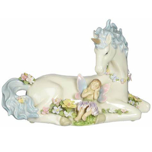 Figura Decorativa de Unicornio de Cerámica <span class=keywords><strong>Bisque</strong></span> - Product Image 1