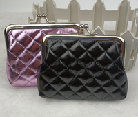 Porte-monnaie mini à boucle de 4 pouces, fourni par l'usine, sac à monnaie promotionnel, portefeuille court unisexe à fermoir, pochette à clés créative portable en PU