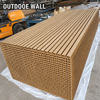 Revêtement mural extérieur en WPC co-extrudé, anti-UV, imperméable, panneau composite bois-plastique pour jardin et cour