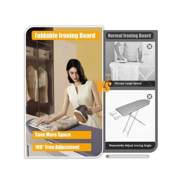 180° Free Rotation Foldable Ironing Board Mini Design with Plastic Material 180° Rotatable Ironing Board Pull Ironing Boards