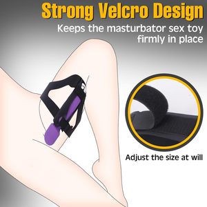 <span class=keywords><strong>Harness</strong></span> Paha Vibrator Bondage untuk Wanita, Pengikat Bebas Tangan, Tali Kaki Elastis yang Dapat Disesuaikan, Mainan Seks, Penyangga Dildo Pemijat - Product Image 6