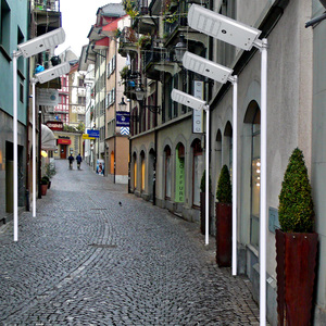 Projecteur route Offre Spéciale réflecteur cour Design moderne mur extérieur Solares alimenté par le <span class=keywords><strong>soleil</strong></span> extérieur automatique <span class=keywords><strong>panneau</strong></span> solaire lumières LED - Product Image 1