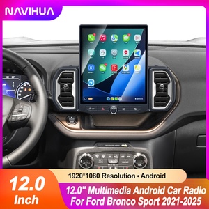 Navihua 12 Inch Android Car DVD Player Vertical Screen Multimedia Head Unit Monitor CarplayI for Ford Bronco Sport 2021-2025 - Product Image 2