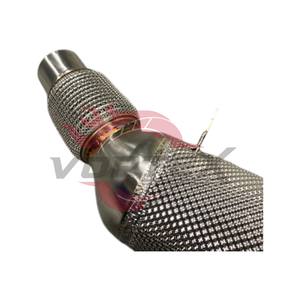 Tubo de Escape de Alto Flujo de Acero Inoxidable Vortex para BMW B48 2.0T 330i X3 xDrive30i G20 G28 2019-2025 con Protector Térmico Sin Advertencia de Lámpara (CEL) - Product Image 3