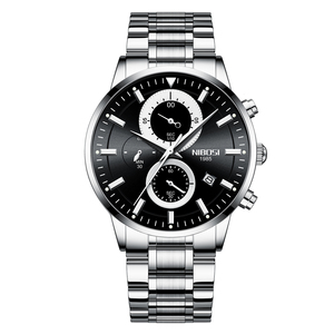<span class=keywords><strong>Reloj</strong></span> de Pulsera de Cuarzo NIBOSI 2390, <span class=keywords><strong>Precio</strong></span> al por Mayor, Fabricante OEM ODM, Correa de Acero Inoxidable Resistente al Agua, Diseño Simple - Product Image 5