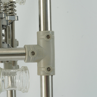 Condenseur en verre borosilicate de laboratoire pour distillation chimique, refroidissement par reflux et récupération de solvants