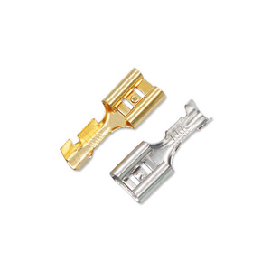 Kit de connecteurs à sertir pour fils électriques de 2,8 mm à 6,3 mm, bornes mâles et femelles en forme de fourche, fabriquées en laiton durable - Product Image 2