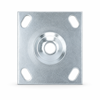 Plaque de montage carrée pour roulettes, plaquée zinc, base de connexion robuste, quincaillerie de remplacement