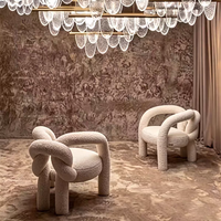 Fauteuil individuel en tissu, design italien moderne, luxueux, modulaire, durable, confortable, écologique, avec pieds en bois, pour salon, hôtel, villa