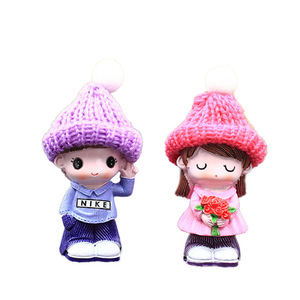 Figurines <span class=keywords><strong>de</strong></span> couple <span class=keywords><strong>de</strong></span> dessin animé mignonnes, <span class=keywords><strong>décoration</strong></span> intérieure <span class=keywords><strong>de</strong></span> voiture, artisanat, <span class=keywords><strong>décoration</strong></span> <span class=keywords><strong>de</strong></span> gâteaux, ornements en résine, artisanat - Product Image 5