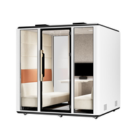 Cabine de travail moderne pour bureau, pod de réunion, cabine acoustique insonorisée avec design modulaire pour bureau et entrepôt