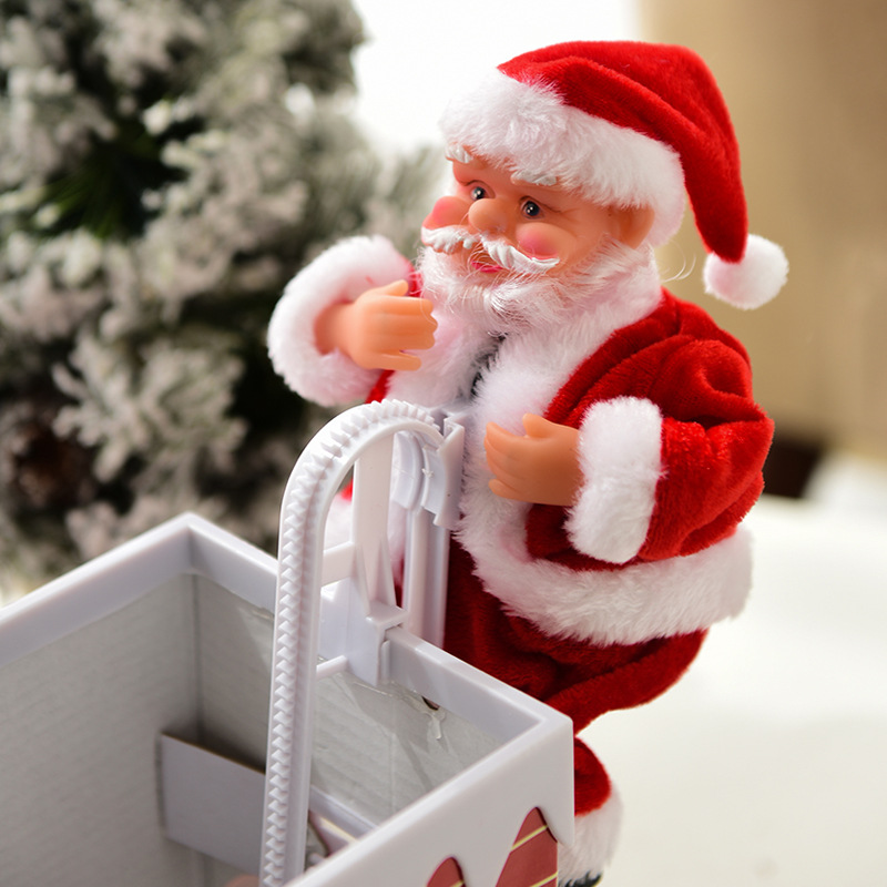 outdoor stuffed santa claus