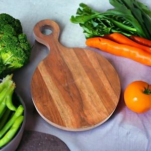 Tabla de cortar personalizada, bloque de carnicero de estilo nórdico, tabla de cortar de madera con mango, tabla para servir Pizza, bloques de cortar - Product Image 5