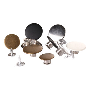 Snap Button Round Brass 15 17 20 Mm T Shaped Buckle For Clothing Jeans Jackets Overalls - Product Image 3