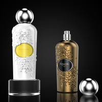 Vente en gros OEM ODM – Flacon de parfum vide en verre super flint de 50 ml et 100 ml avec pulvérisateur et boîte