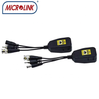 Accessoires pour caméra IP 8MP RJ45 Balun vidéo CVI TVI AHD Analogique/CVBS HD Balun vidéo audio passif pour données et alimentation 3 en 1 CCTV Balun Max 350m