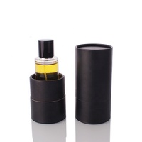Bouteille de parfum en verre transparent, flacon de 25ml, 50m, 100ml, flacon de parfum cylindrique en verre avec boîte