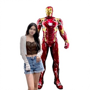 Escultura de Resina en Oferta, <span class=keywords><strong>Robot</strong></span> de Película, Estatua de Iron Man, <span class=keywords><strong>Spiderman</strong></span> y Hulk de Tamaño Real para Decoración Comercial de Calles - Product Image 1