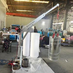 Grúa de Taller con Rotación de 360 Grados, Mini Grúa de Brazo Articulado de 400-800 kg, Aleación de Aluminio, Operación Manual, Certificación CE, Altura de Elevación de 2.3 m para Trabajos Pequeños - Product Image 2