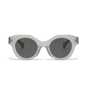 Ojo de gato mujer estilo gafas de sol lente redonda vintage tamaño grande moda gafas de sol de lujo - Product Image 5