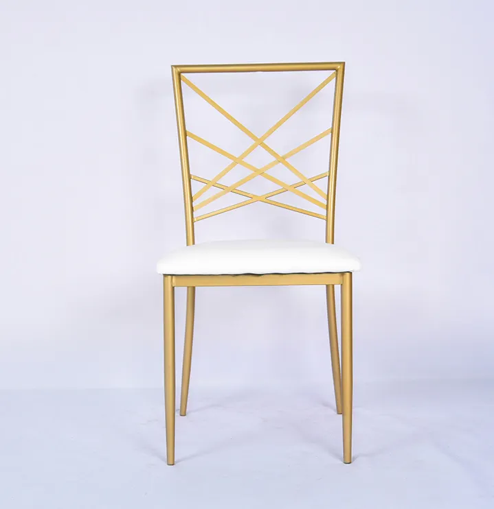 Comfort moderno sedia imbottita per mobili da cucina di alta qualità sedia da pranzo in velluto con schienale in metallo dorato