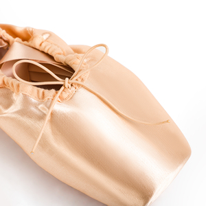 Chaussons de <span class=keywords><strong>danse</strong></span> <span class=keywords><strong>pointe</strong></span> en satin rose doré avec coussinets d'orteils pour filles et femmes, en stock dans l'UE et aux États-Unis - Product Image 2
