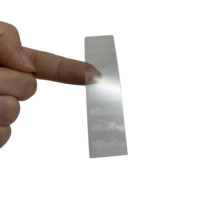 Vente en gros design personnalisé autocollant hologramme transparent de sécurité 3d jetable original authentique