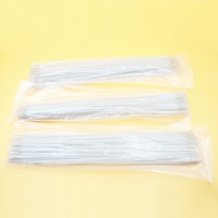Cepillo Limpiador de Pajitas de Acero Inoxidable con Cerdas de Nylon Flexibles y Duraderas de Color Blanco para Pajitas de Vidrio