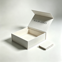 Boîte cadeau magnétique de luxe personnalisée, boîtes de beauté, emballage en papier blanc, fermeture magnétique, Caja De Con Iman, emballage de boîte cadeau