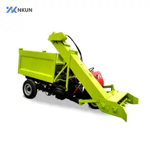 Cheap diesel electric cow dung cleaning equipment 18 hp four-wheel manure cleaning truck