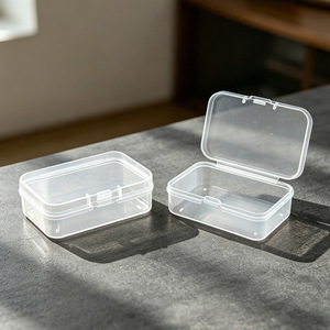Rectangular Transparent Storage Box Plastic Covered Jewelry Organizer Desktop Storage 6.5 Type C1CQQ - Product Image 1